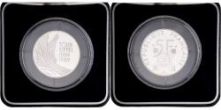 World Coins - France, 5 Francs, Tour Eiffel, 1989, MDP, Proof, Silver, , KM:968a