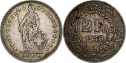 World Coins - Switzerland, 2 Francs, Helvetia, 1940, Bern, Silver, , KM:21