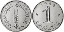 World Coins - France, Centime, Épi, 1988, Paris, Stainless Steel, , Gadoury:91