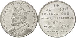 World Coins - France, Medal, Childéric II, History, , Tin