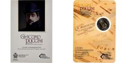 World Coins - San Marino, 2 Euro, Giacomo Puccini, FDC, 2014, Rome, Bi-Metallic,