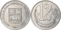 World Coins - Venezuela, 12-1/2 Centimos, 2007, Maracay, Nickel plated steel, , KM:90