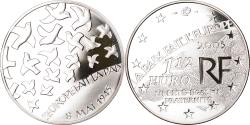 World Coins - France, 1-1/2 Euro, End of the Second World War, 2005, Paris, Proof,