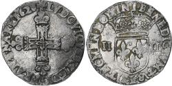World Coins - France, Louis XIII, 1/4 Ecu, 1628, Bayonne, Silver, , Gadoury:27