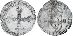 World Coins - France, Henri III, 1/4 Ecu croix de face, 1581, La Rochelle, Silver,