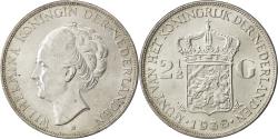 World Coins - Netherlands, Wilhelmina I, 2-1/2 Gulden, 1938, Silver, , KM:165