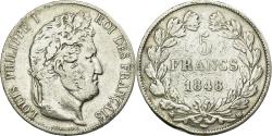World Coins - Coin, France, Louis-Philippe, 5 Francs, 1848, Strasbourg, , Silver