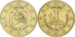 World Coins - France, 1 Euro, Groupement des Mousquetaires, 1998, Brass,