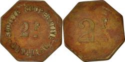 World Coins - Algeria, Token, Société Coopérative Altairac, 2 Francs, Nécessité