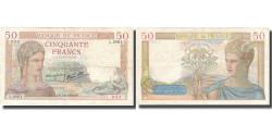 World Coins - France, 50 Francs, Cérès, 1938, 1938-11-03, EF(40-45), Fayette:18.18, KM:85b