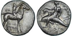 Ancient Coins - Coin, Calabria, Stater, ca. 280 BC, Tarentum, , Silver, HN Italy:960