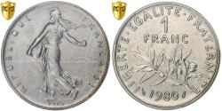 World Coins - France, 1 Franc, Semeuse, 1980, Paris, Nickel, PCGS, , Gadoury:474, KM:925.1
