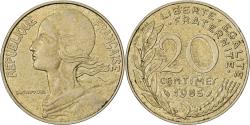 World Coins - France, 20 Centimes, Marianne, 1985, Paris, Aluminum-Bronze,