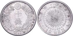 World Coins - Japan, Yoshihito, 10 Sen, Taishō Era, Yr. 6 (1917), Silver,