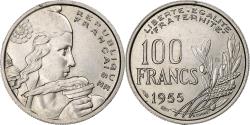 World Coins - France, 100 Francs, Cochet, 1955, Beaumont - Le Roger, Copper-nickel,
