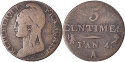 World Coins - Coin, France, Dupré, 5 Centimes, AN 4, Paris, , Bronze, KM:635.1
