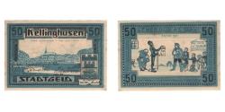 World Coins - Banknote, Germany, Kellinghusen Stadt, 50 Pfennig, personnage, 1921, AU(55-58)