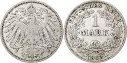 World Coins - GERMANY - EMPIRE, Wilhelm II, Mark, 1903, Hambourg, Silver, , KM:14