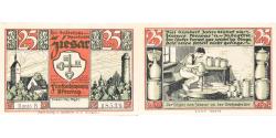 World Coins - Banknote, Germany, Ziesar, 25 Pfennig, poterie, 1921, UNC(63), Mehl:1473.1