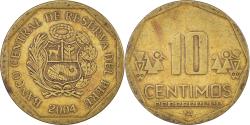 World Coins - Coin, Peru, 10 Centimos, 2004