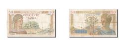 World Coins - Banknote, France, 50 Francs, 50 F 1934-1940 ''Cérès'', 1937, 1937-04-15