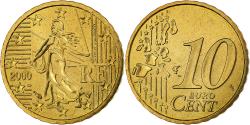 World Coins - France, 10 Euro Cent, BU, 2000, MDP, Nordic gold, , KM:1285