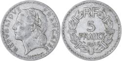 World Coins - Coin, France, Lavrillier, 5 Francs, 1945, Paris, , Aluminum, KM:888b.1