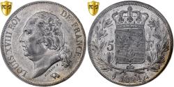 World Coins - France, Louis XVIII, 5 Francs, 1824, Limoges, Silver, PCGS, , Gadoury:614