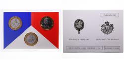 World Coins - Coin, France, Coffret triptyque 3 x 10 frs., 1989, MDP, FDC, 641/2000