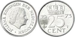 World Coins - Coin, Netherlands, 25 Cents, 1973