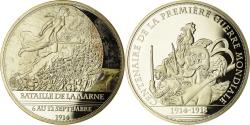 World Coins - France, Medal, Centenaire de la Première Guerre Mondiale, Bataille de la Marne