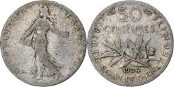 World Coins - France, 50 Centimes, Semeuse, 1904, Paris, Silver, , Gadoury:420