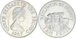 World Coins - Coin, Jersey, 10 Pence, 1987