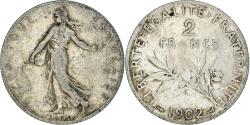 World Coins - Coin, France, Semeuse, 2 Francs, 1902, Paris, , Silver, KM:845.1