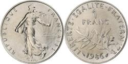 World Coins - France, Franc, Semeuse, 1986, Monnaie de Paris, série FDC, Nickel,
