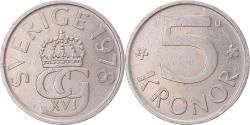 World Coins - Coin, Sweden, 5 Kronor, 1978