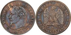 World Coins - France, Napoleon III, 2 Centimes, Napoléon III, 1862, Strasbourg, Bronze