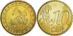 World Coins - Monaco, Rainier III, 10 Euro Cent, 2003, Paris, , Brass, KM:170