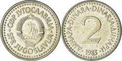World Coins - Yugoslavia, 2 Dinara, 1983