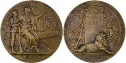 World Coins - France, Medal, Préparation Militaire, 1911, MDP, Bronze, Grandhomme,