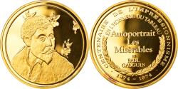 World Coins - France, Medal, Arts & Culture, Autoportrait Les Misérables  de Paul Gauguin