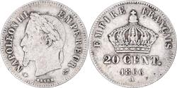 World Coins - Coin, France, Napoleon III, Napoléon III, 20 Centimes, 1866, Paris,