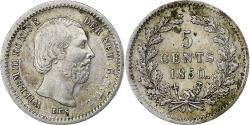 World Coins - Netherlands, William III, 5 Cents, 1850, Silver, , KM:91