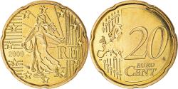 World Coins - France, 20 Euro Cent, 2009, Paris, BU, , Brass, Gadoury:5a, KM:1411