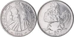 World Coins - Coin, San Marino, 50 Lire, 1974, Rome, FDC, , Steel, KM:35