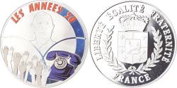 World Coins - France, Medal, Les Années 50, Naissance de la Vème République, Society