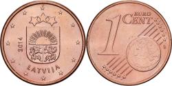 World Coins - Latvia, Euro Cent, 2014, Stuttgart, Copper Plated Steel, , KM:150