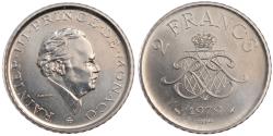 World Coins - Coin, Monaco, 2 Francs, 1979, , Nickel, Gadoury:151