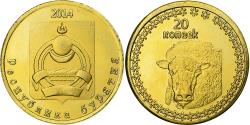 World Coins - Russia, 20 Kopeks, Buryatia, 2014, Brass,