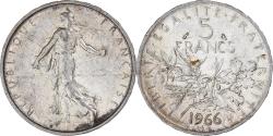 World Coins - France, Semeuse, 5 Francs, 1966, Paris, , Silver, KM:926, Gadoury:770